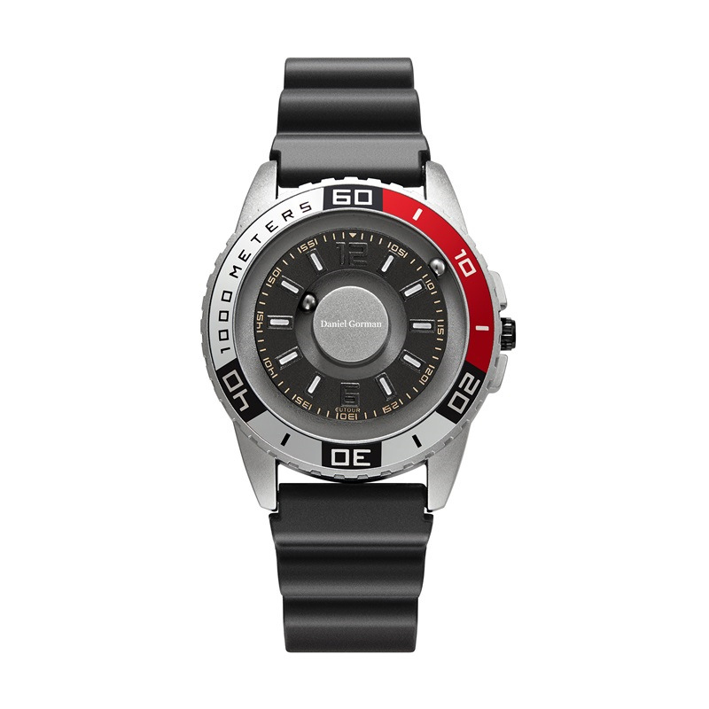 Daniel Gorman GO15 Magnetic Bead Men \\\\ s Watch Personalized Creative Sports Watch Fold Borderless Fashion Diseño de acero inoxidable Reloj impermeable